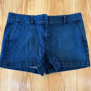 LOFT Blue Jean Shorts Classic Mid-Length